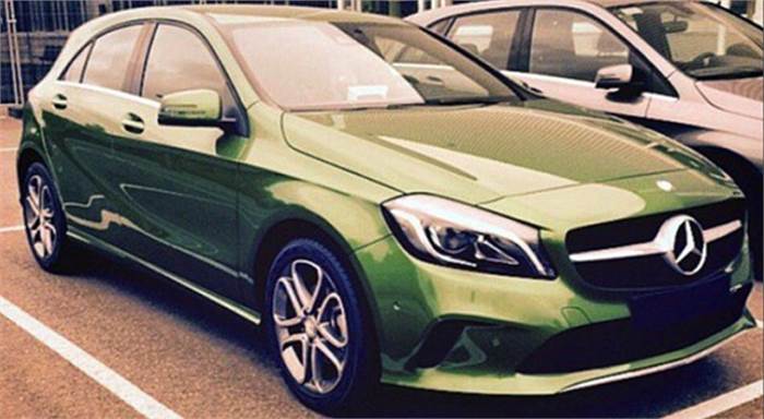 Mercedes A-class facelift seen undisguised